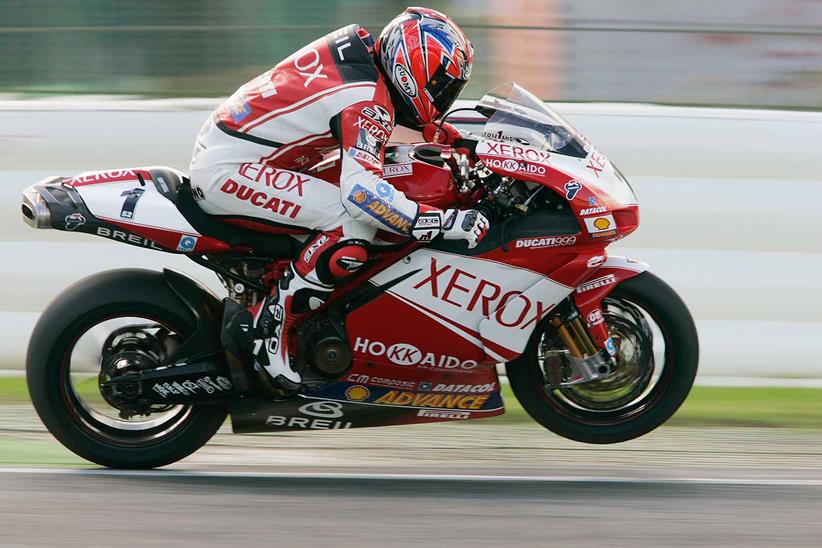 James Toseland racing in 2005