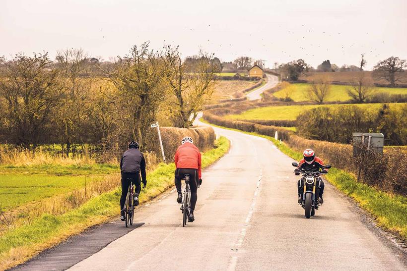 Keep an eye out for cyclists along the way