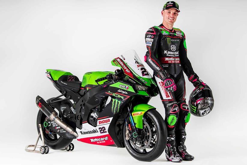 Alex Lowes with the 2021 Kawasaki livery