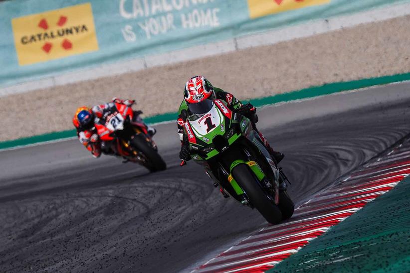 Reigning champion Jonathan Rea was quickest in Barcelona