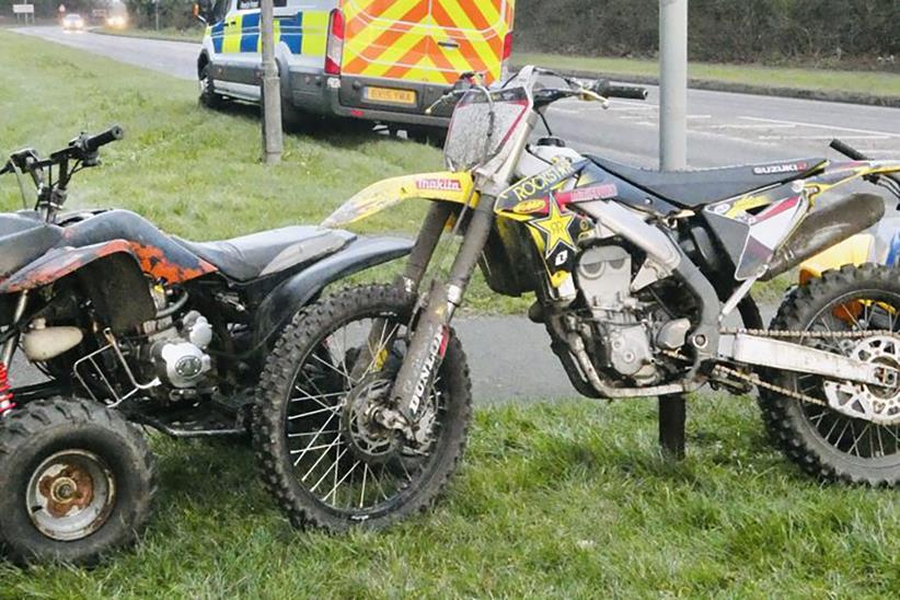 Illegal off roaders seized by police