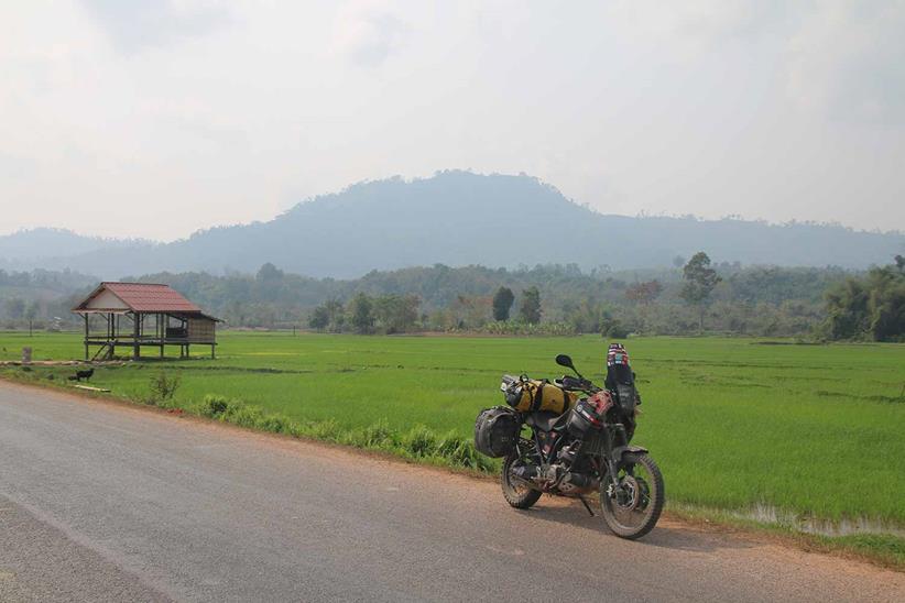 The Yamaha XT660Z Ténéré on the road 