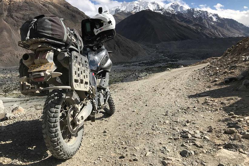 The Ténéré prepares for an off-road trail