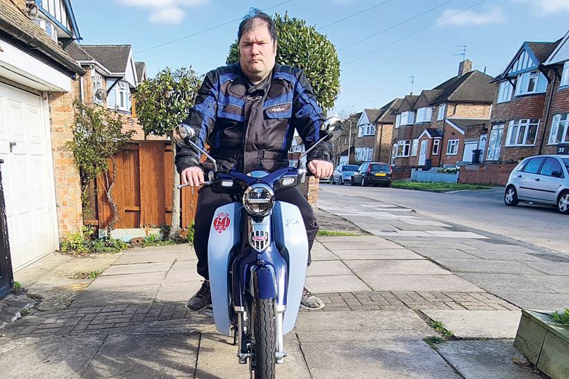 John's looking forward to countryside rides on his Super Cub