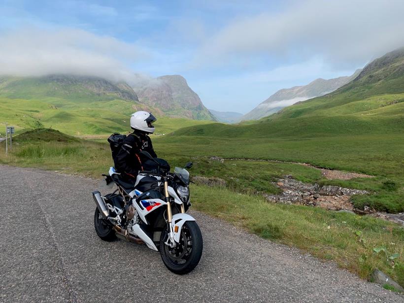 Taking in the views of the Scottish Highlands