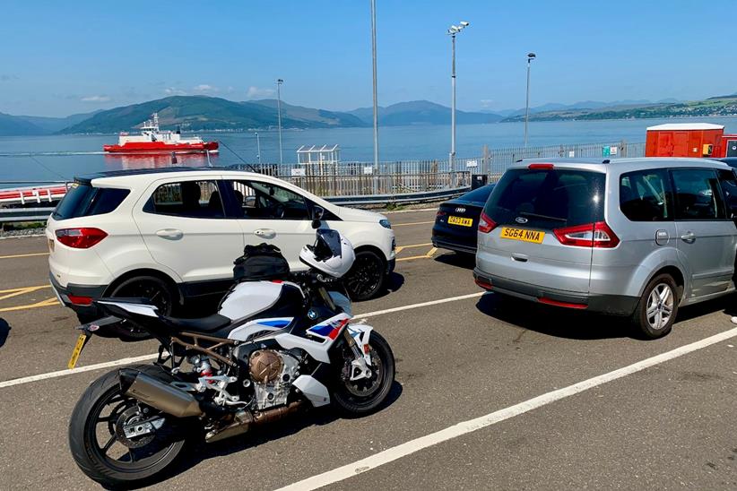 S1000R waiting for the boat to Dunoon