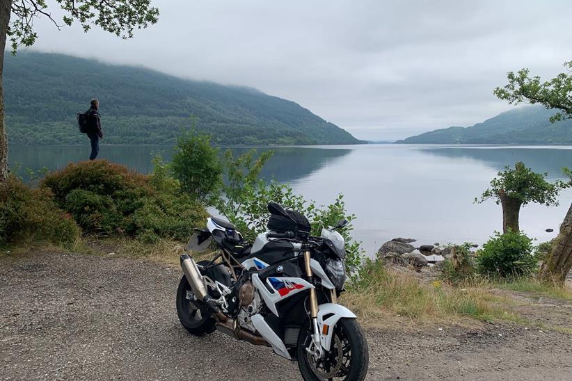 BMW S1000R at Loch Lomond