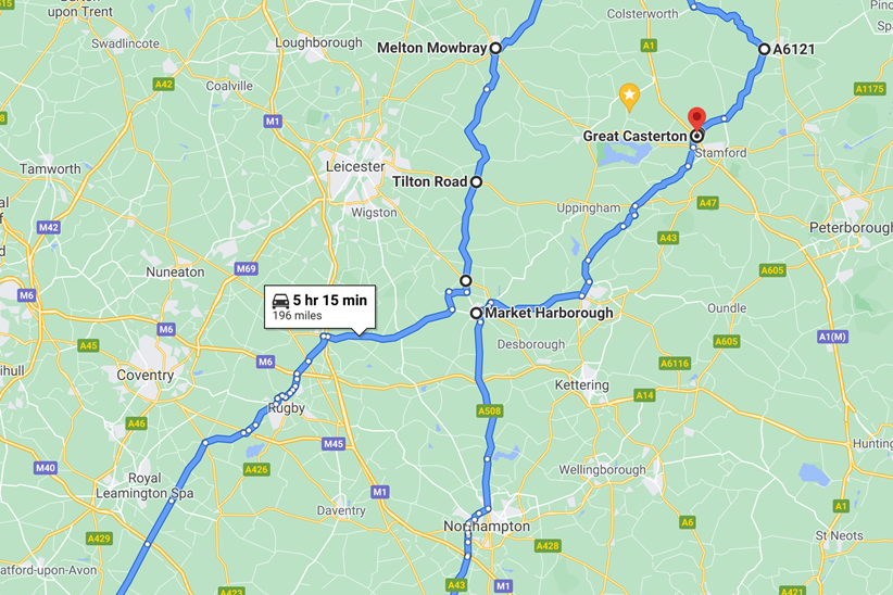 Neevesy's Rutland TT route including extra loop