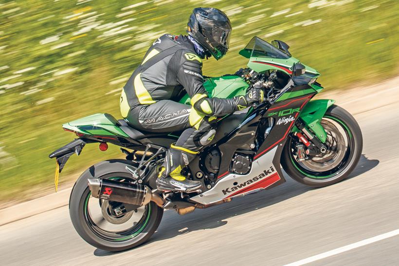 The Kawasaki ZX-10R is cramped for a 6ft rider