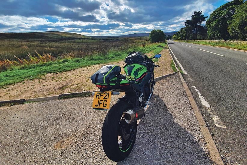 Long distance riding with luggage on the Kawasaki ZX-10R