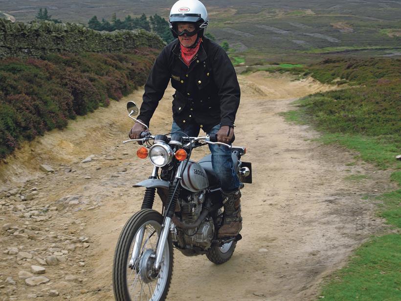 Gary on his Honda XL250