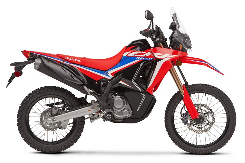 A side view of the Honda CRF300 Rally