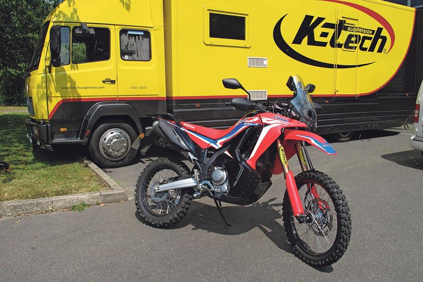 A visit to KTech suspension for the Honda CRF