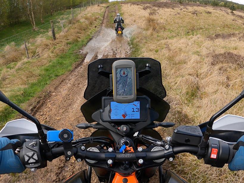 Although less useful on road a small screen is important off-road