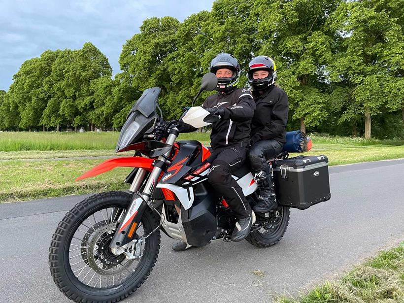 Ready for a two-up adventure on the KTM 890 Duke R