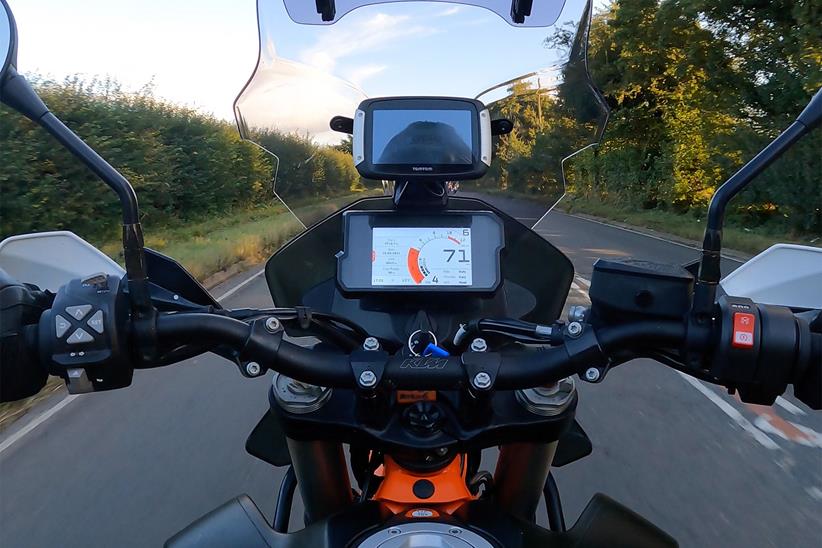 Michael has been testing a number of screens on the KTM 890 Adventure R