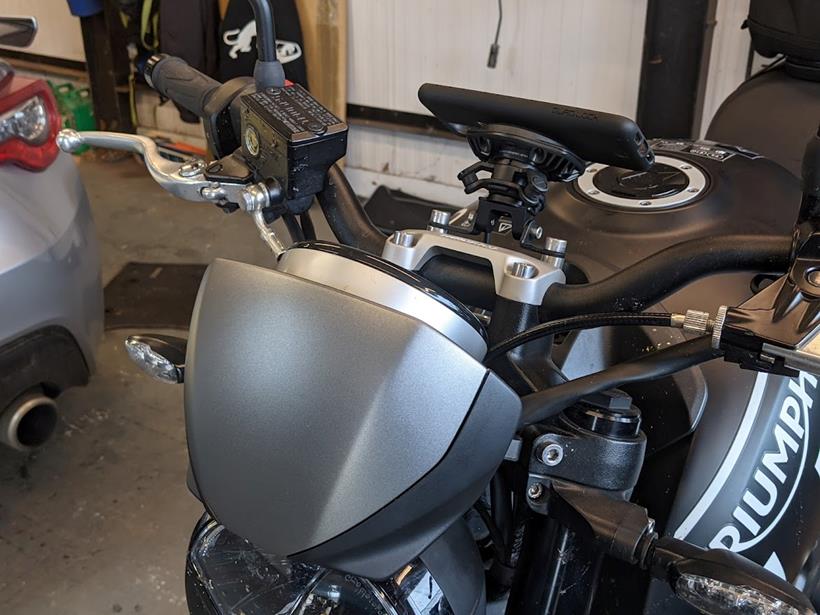 Triumph's fly screen for the Trident 660