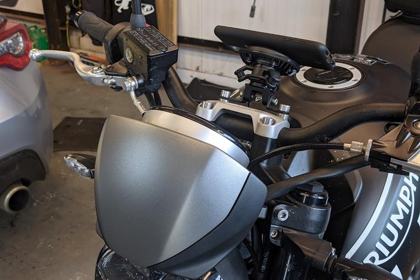 Triumph's fly screen for the Trident 660