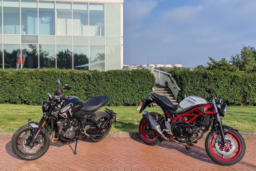 Triumph Trident 660 vs Suzuki SV650