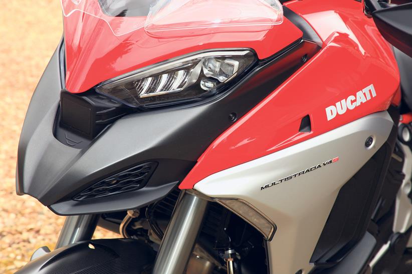 Headlights on the Ducati Multistrada V4S