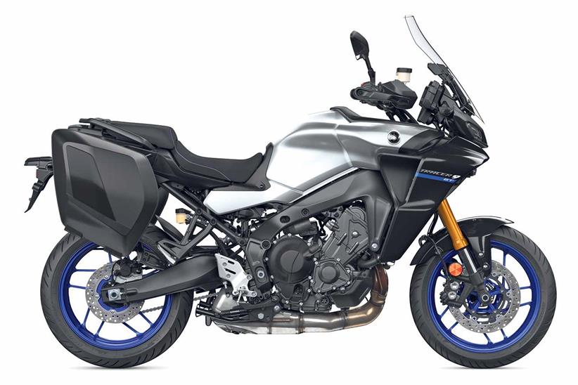 A side view of the 2021 Yamaha Tracer 9 GT