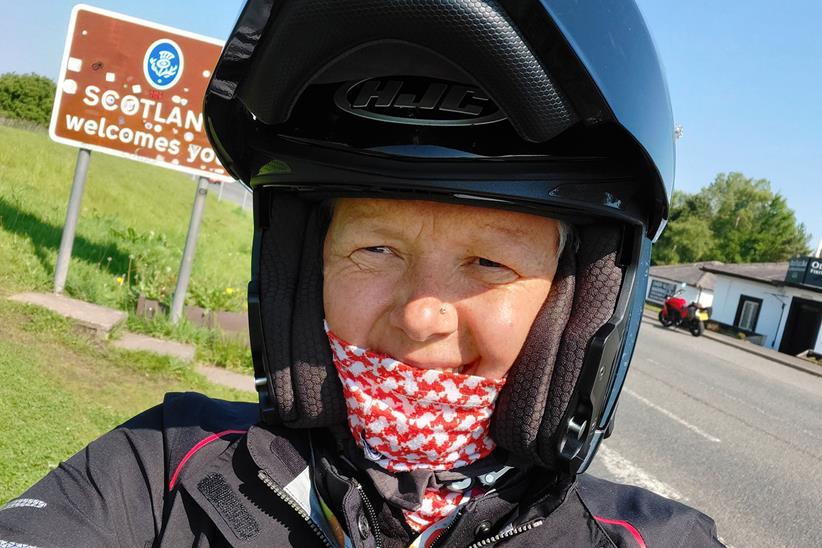 Yamaha Tracer 9GT crosses the Scottish Border