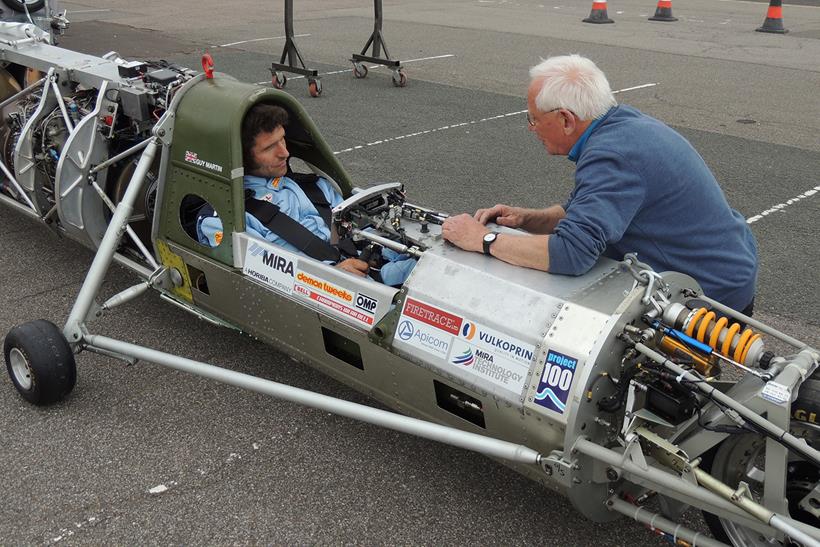 Guy in the cockpit ahead of testing