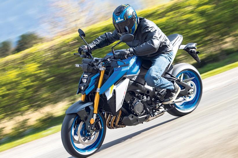 2021 Suzuki GSX-S1000 on the road