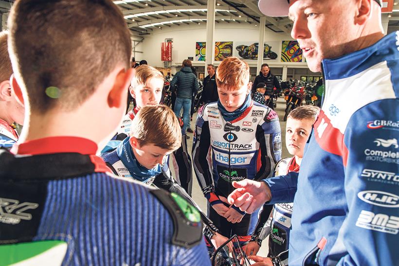 Riders queue up for advice from Laverty