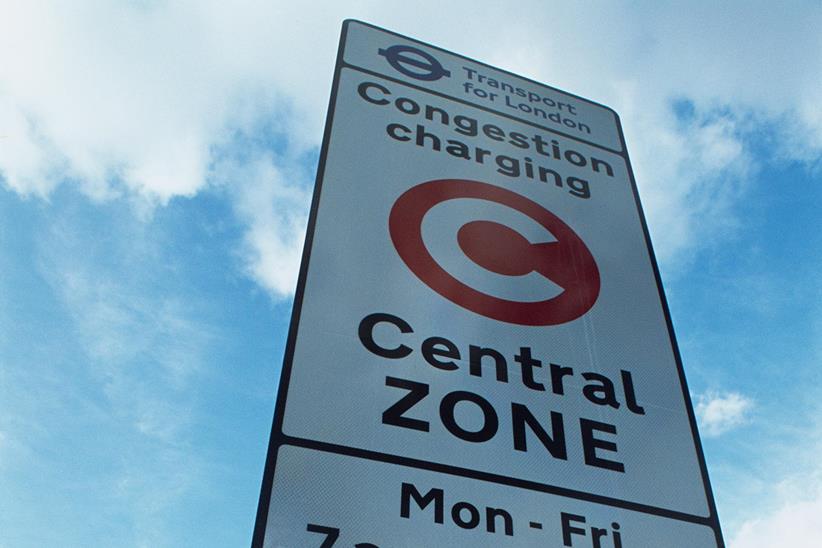 London Congestion Charge sign