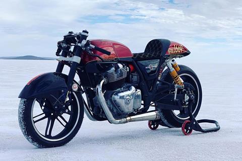 Customised Royal Enfield 650 Interceptor sets speed record