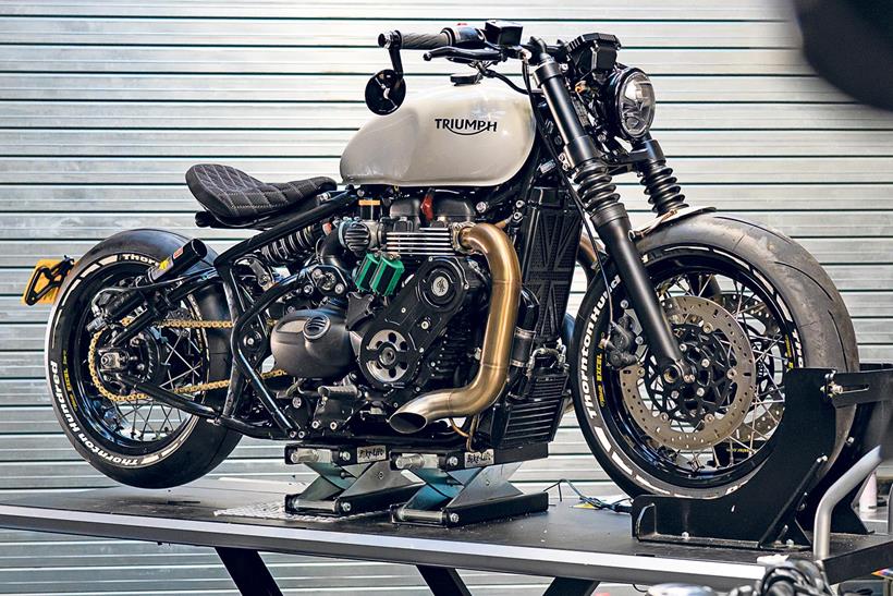 Thornton Hundred's supercharged Triumph Bobber WFB