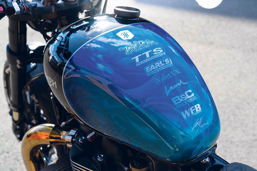 Quality paint finish on the World's Fastest Bobber