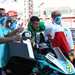 Dennis Foggia celebrates winning his home Grand Prix