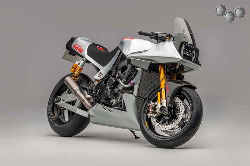 The Team Classic Suzuki Katana features a WSB-spec engine