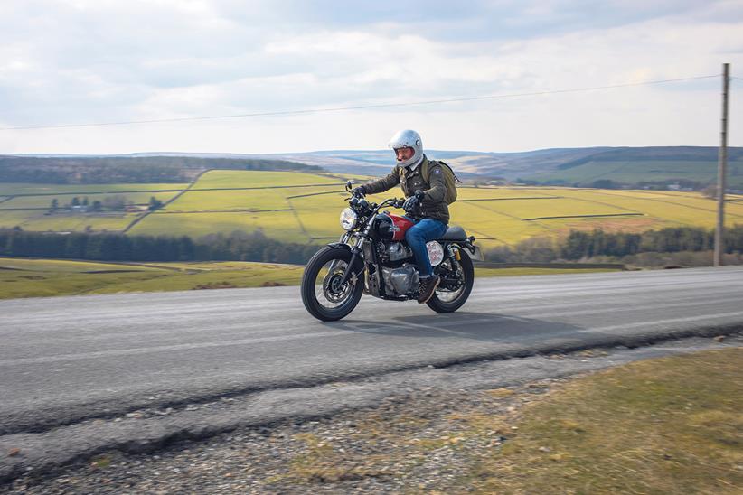 Motorbike on the Northumberland 250