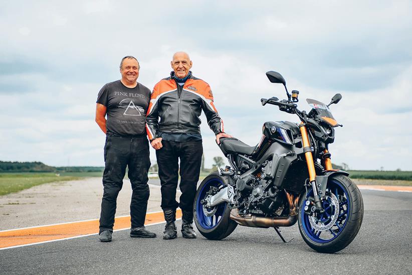 92-year-old Peter Villis and his son Gary