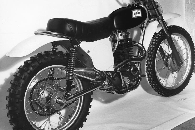 A 1972 CCM motorcycle