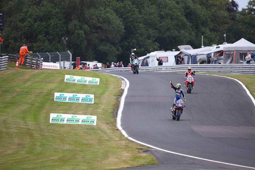 Jason O'Halloran won all three races at Oulton Park