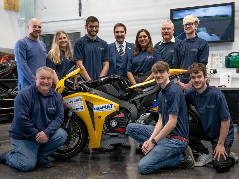 The Warwick Moto team during development