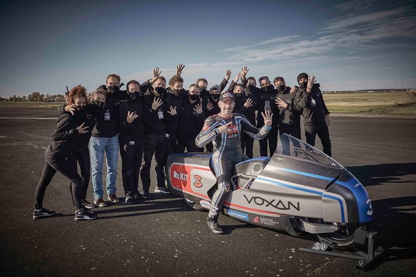 Max Biaggi with Voxan team