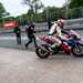 Bruce leaves pitlane on the Superstock Fireblade