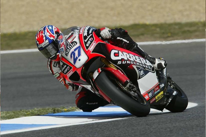 Casey Stoner, pictured at Estoril, began his journey to the top with LCR