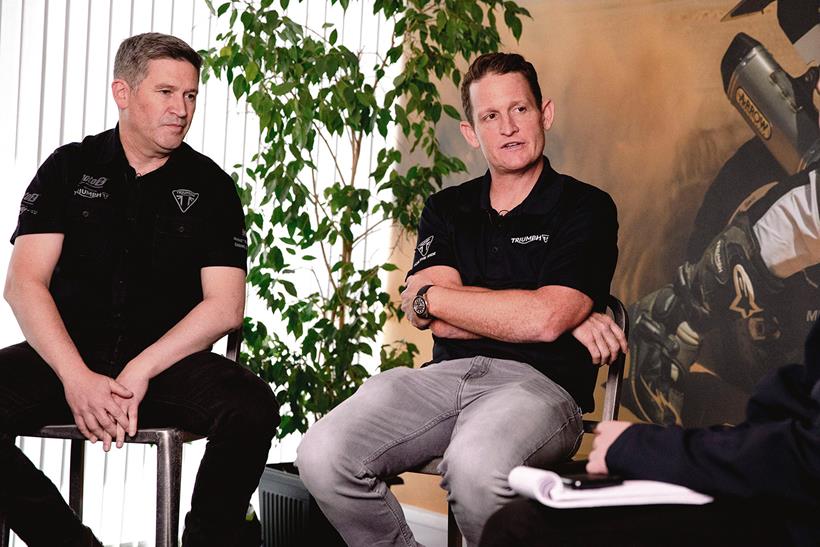 Triumph's Steve Sargent and Ricky Carmichael