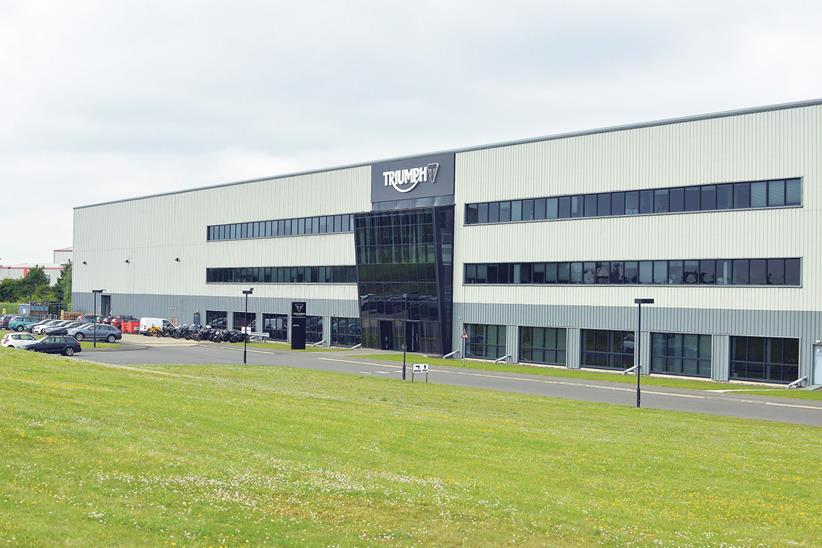 The Triumph factory in Hinckley