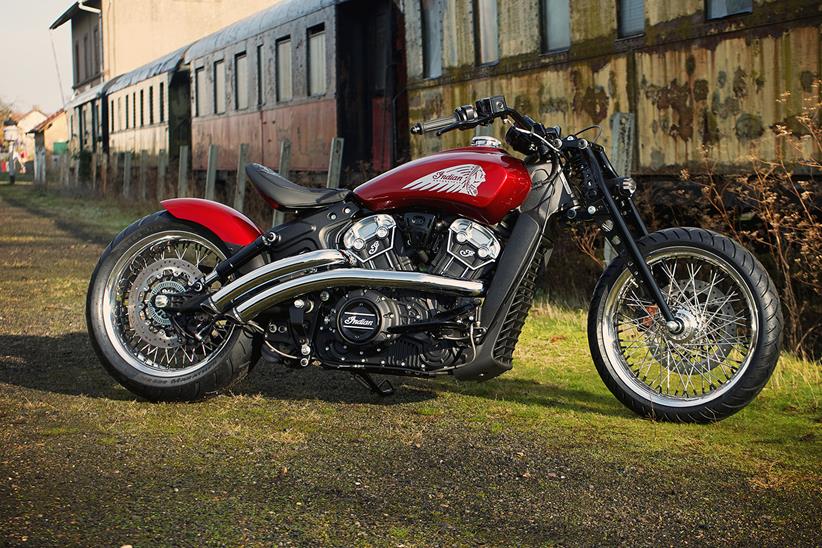 Indian Motorcycle Metz Scout Red Wings