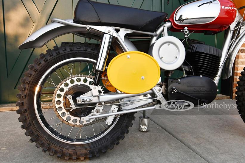 Steve McQueen's Husqvarna Viking 360 rear wheel