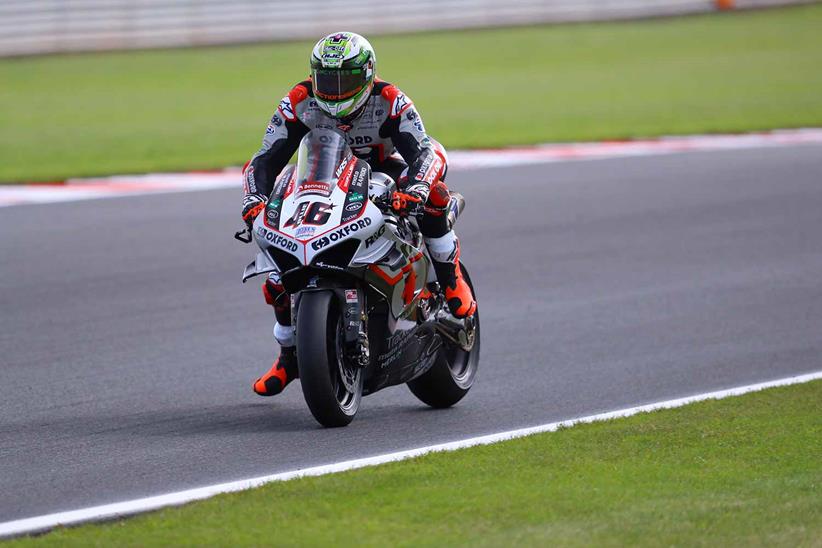 Tommy Bridewell - pictured earlier in the weekend - won race three at Donington Park