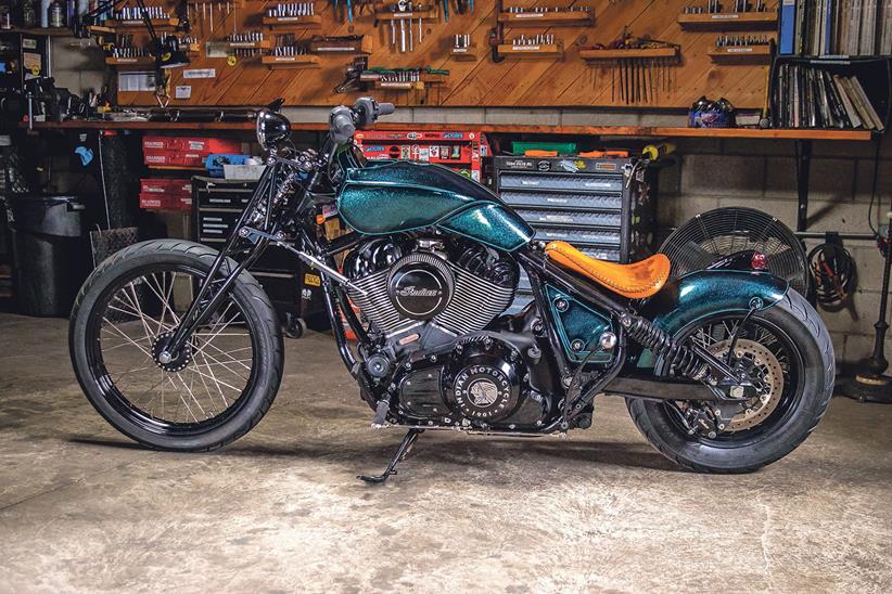 The one-off custom is based on the 2021 Indian Chief