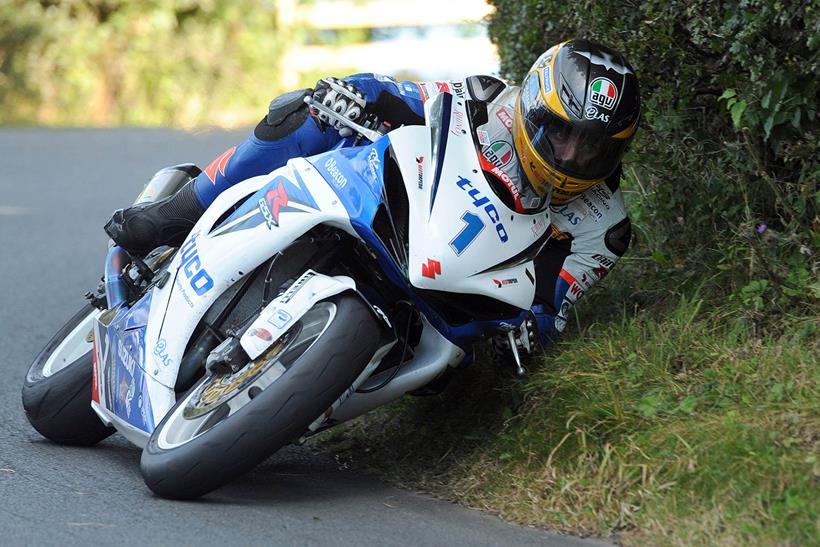 Guy Martin racing at Oliver's Mount